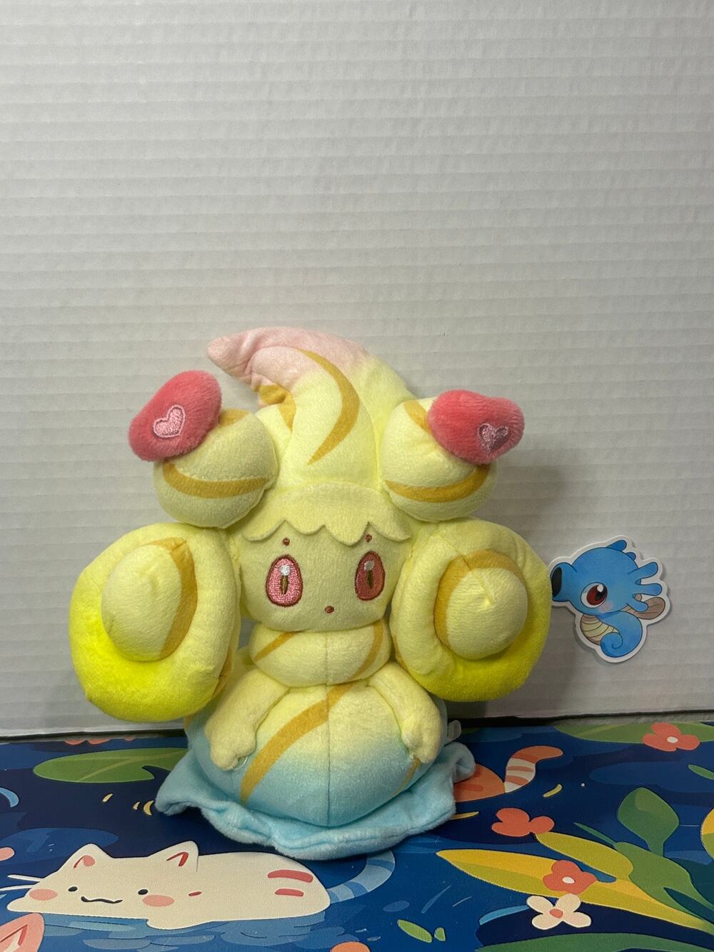 Pokemon Alcremie Rainbow Swirl Heart Plush Sanei ALL STAR COLLECTION Stuffed